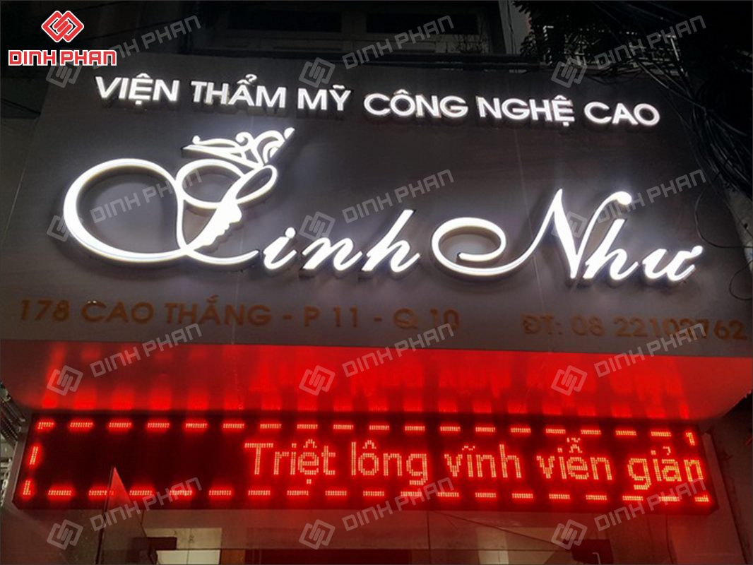 Làm bảng hiệu spa đẹp tại TPHCM - Đinh Phan