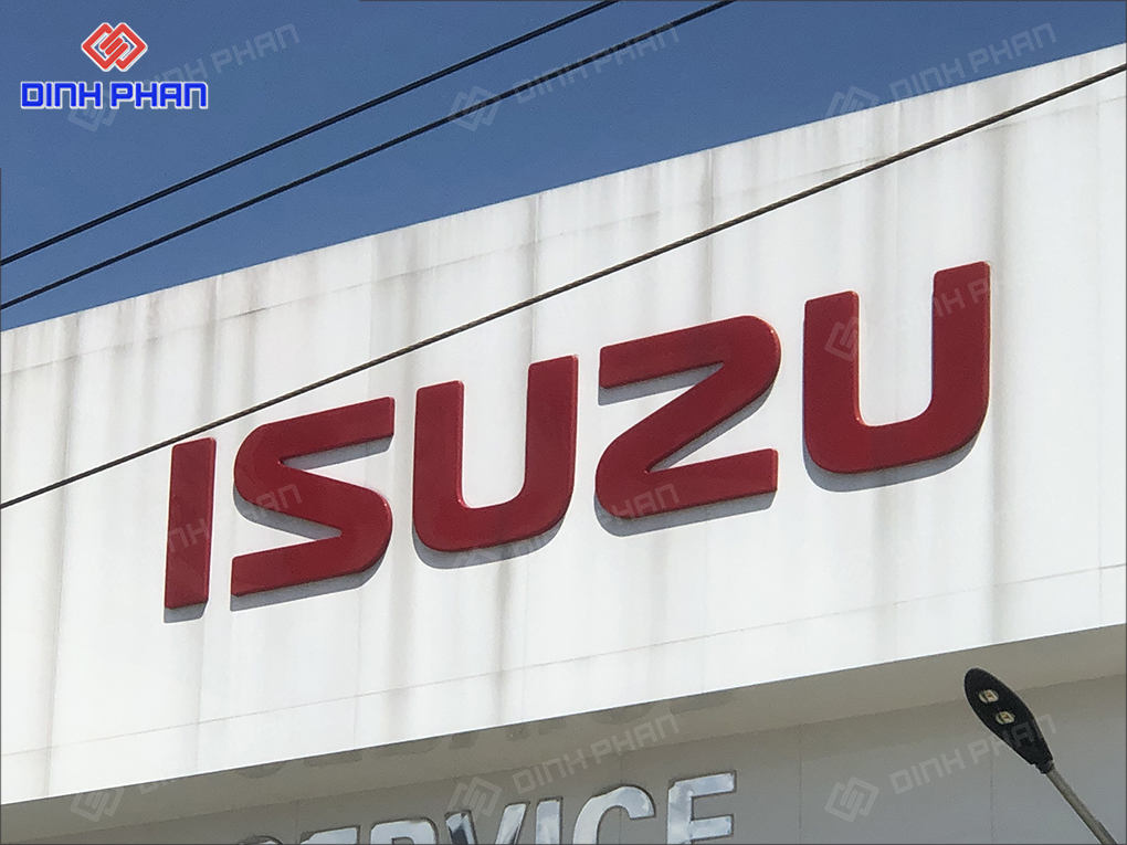 chữ tòa nhà isuzu
