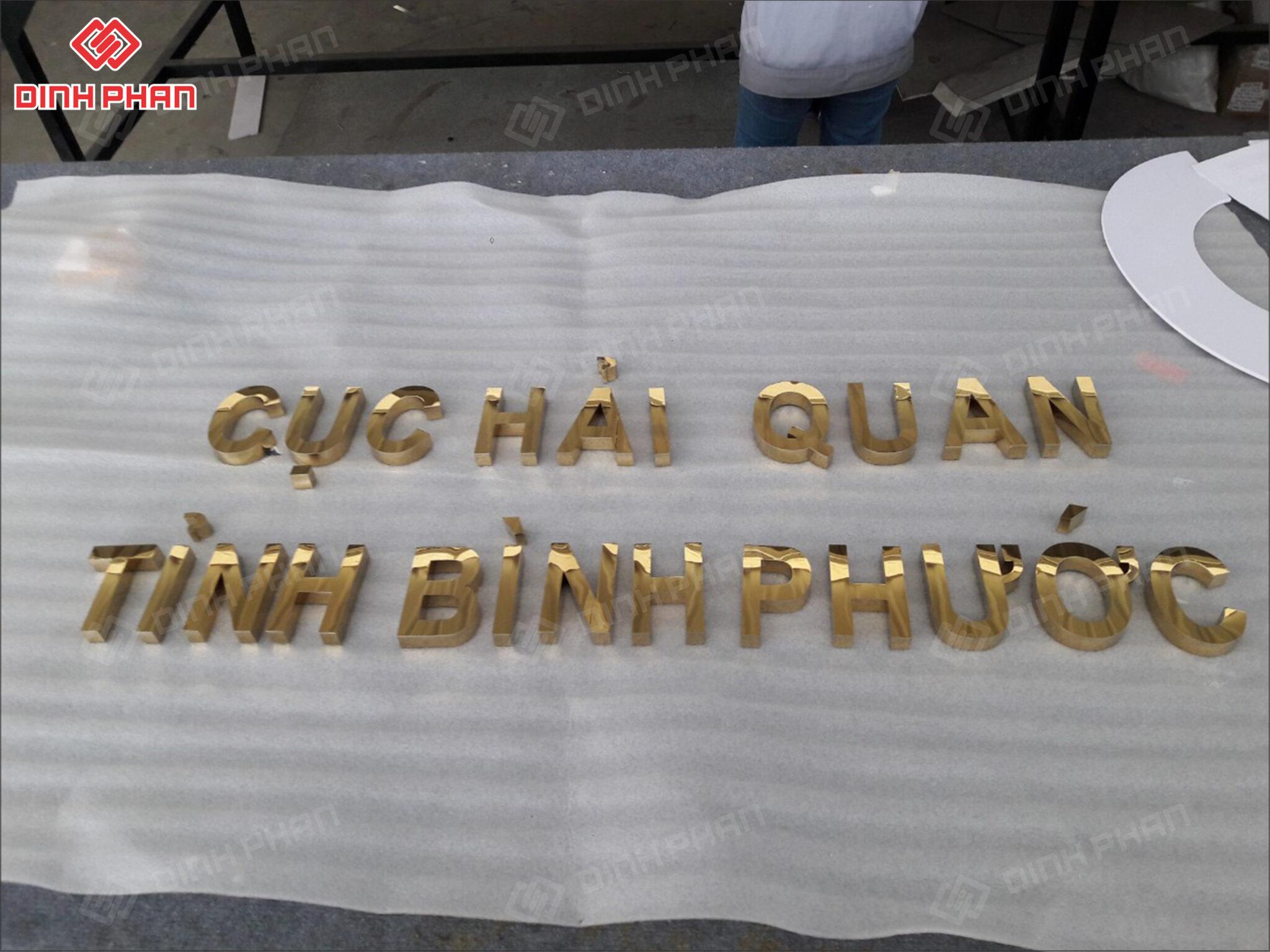 Làm Chữ Inox Theo Yêu Cầu, Chữ Inox Hồng, Đen, Trắng, Vàng