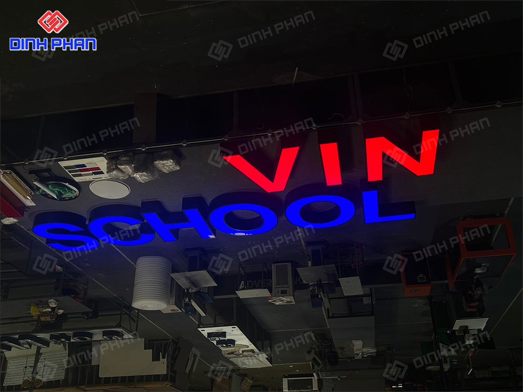 bảng hiệu trường học vinschool 