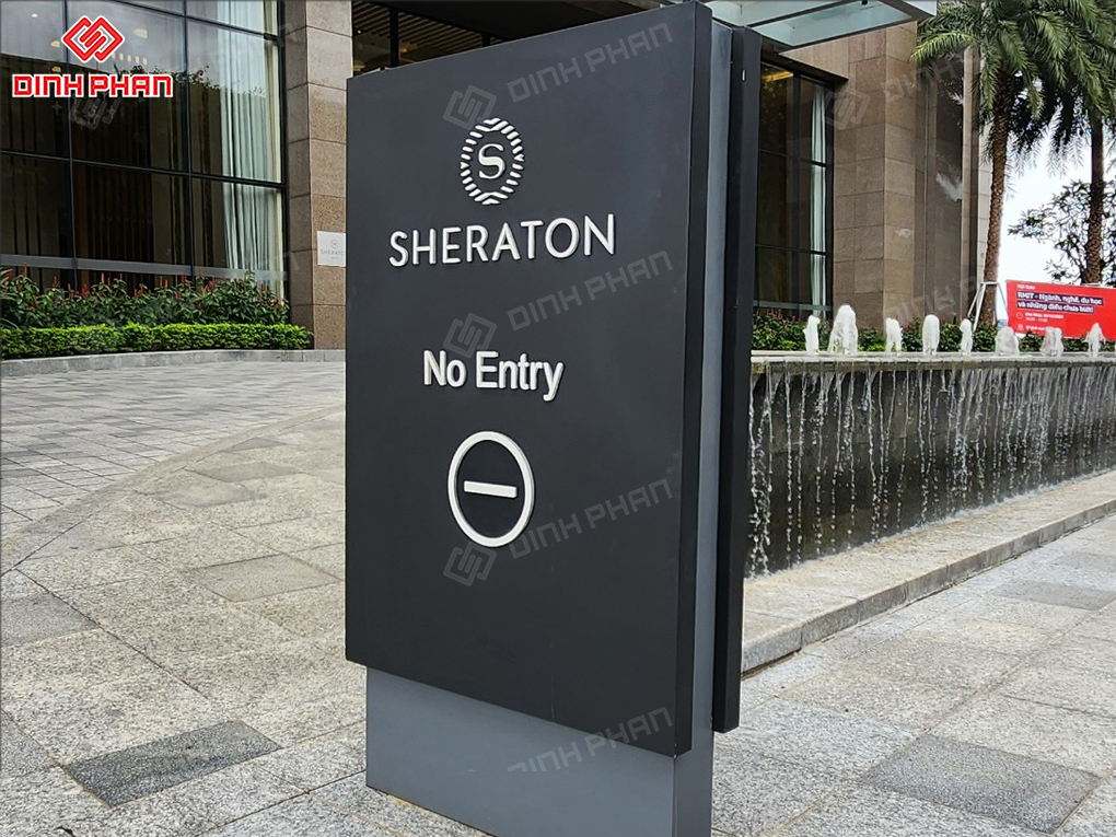 làm bảng hiệu dự án khách sạn sheraton 