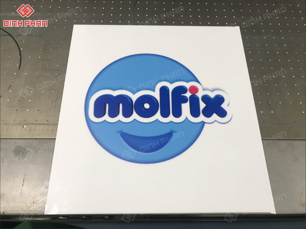 hộp đèn molfix chất liệu mica