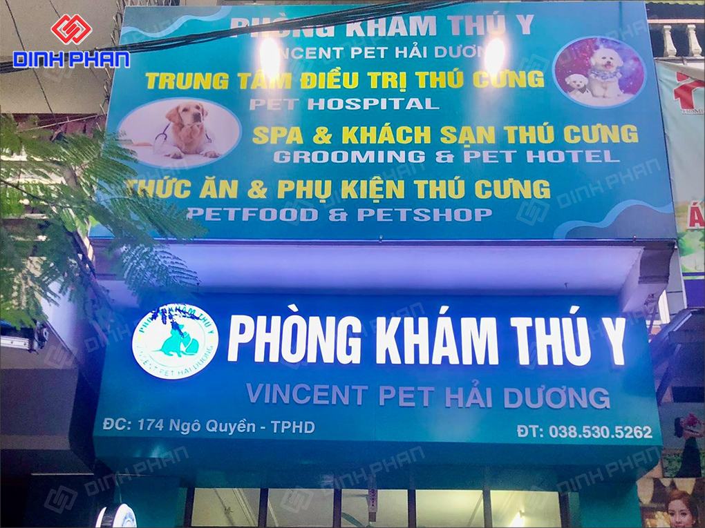 bảng hiệu pet shop in bạt