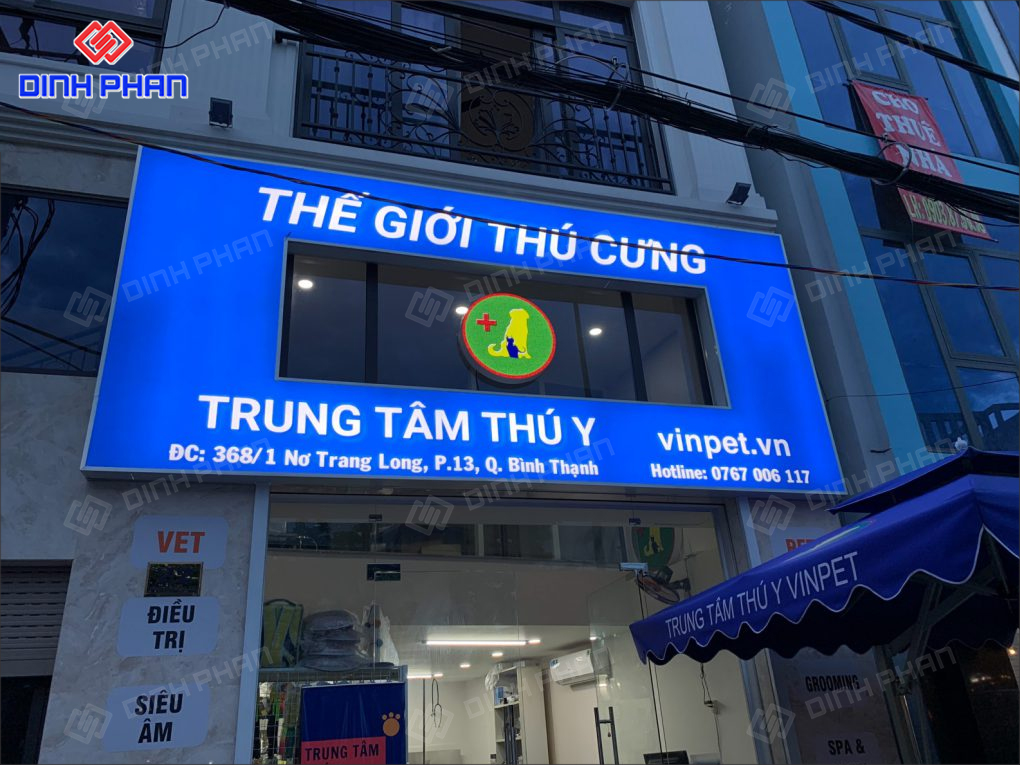 bảng hiệu pet shop in bạt 