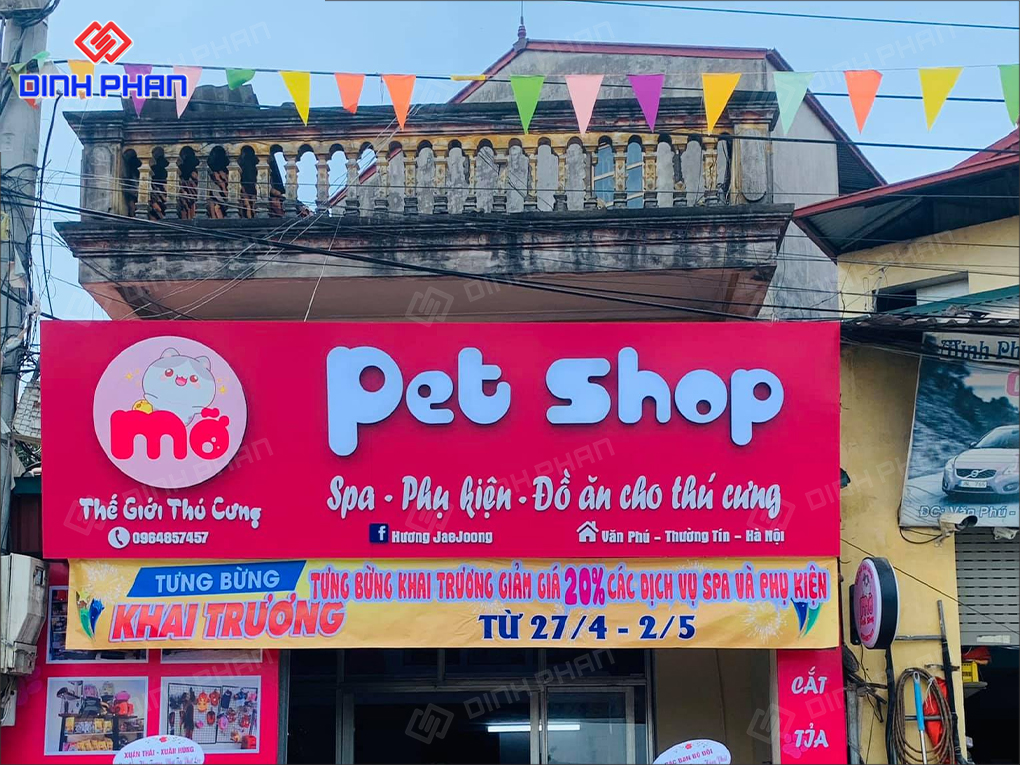 làm bảng hiệu pet shop giá rẻ