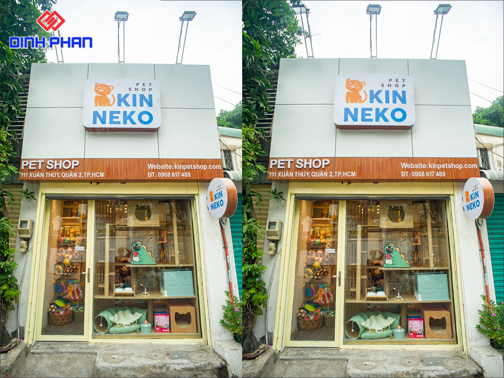 làm bảng hiệu pet shop nin neko