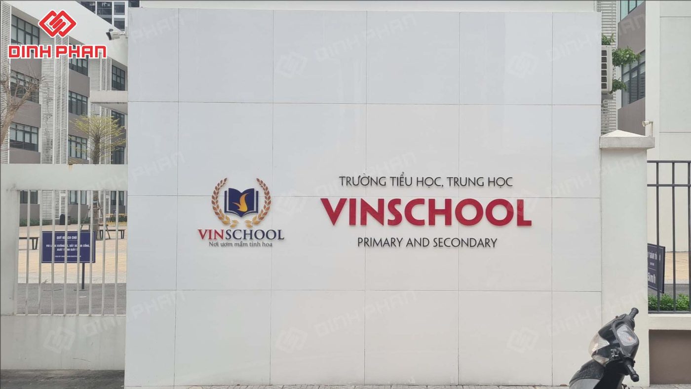 bảng hiệu trường vinschool