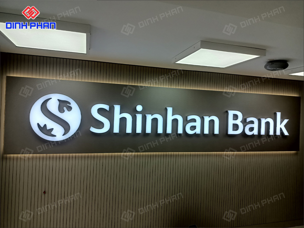 bảng hiệu ngân hàng shinhan bank 
