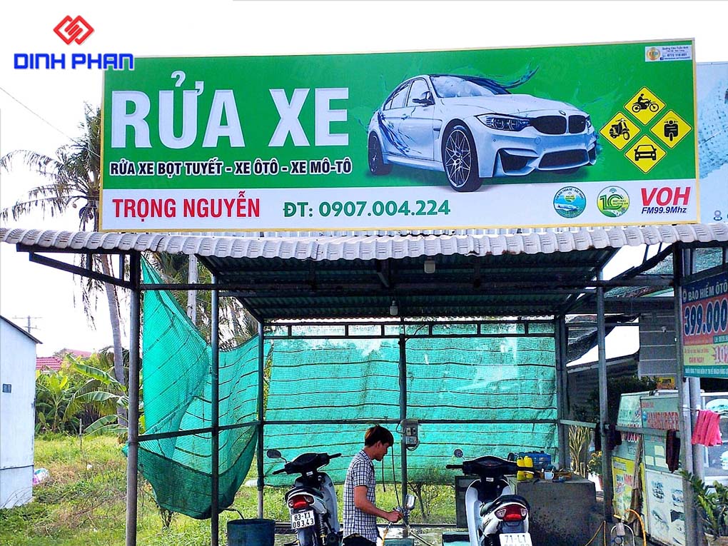 bảng hiệu sửa xe