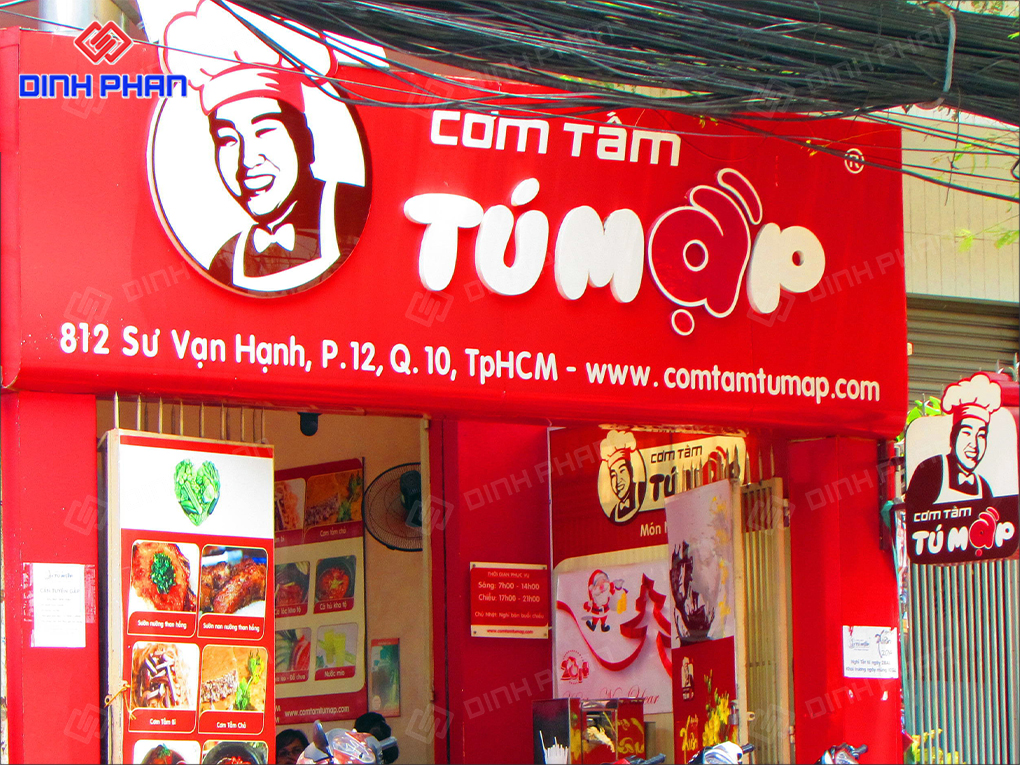 bảng hiệu cơm tấm