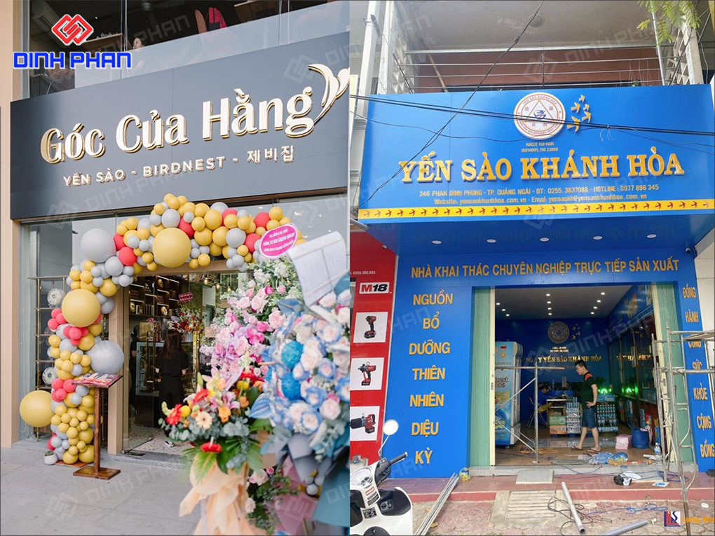 bảng hiệu yến sào đẹp