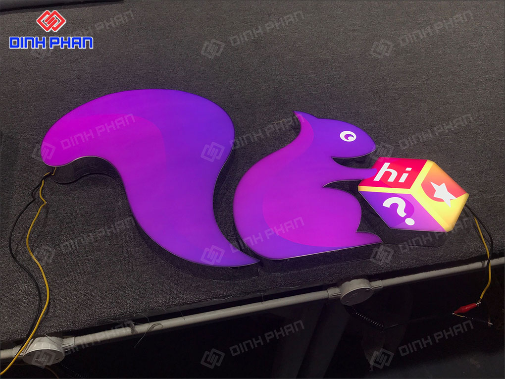 Chữ inox sáng mặt