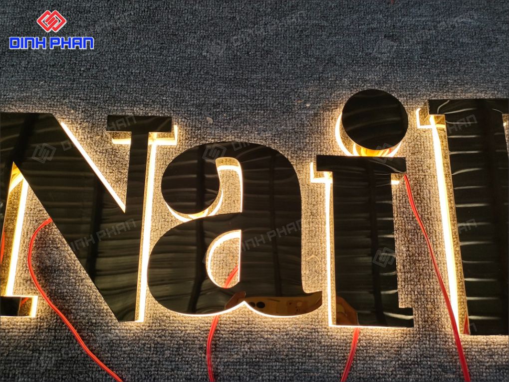 Chữ inox có đèn