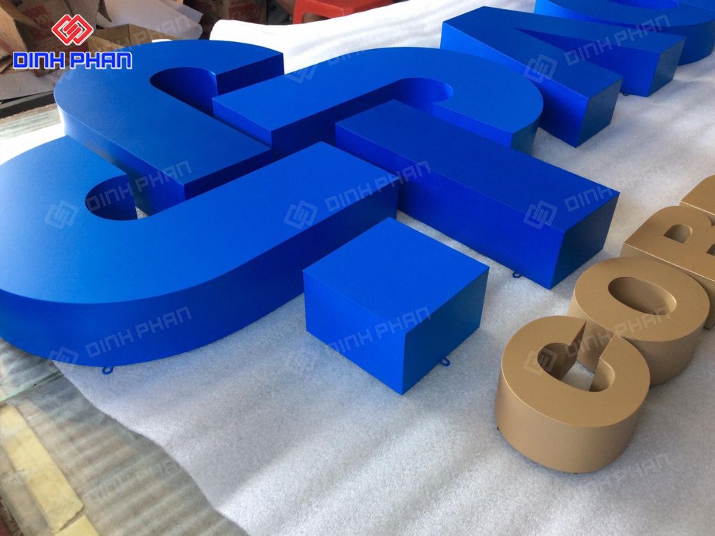 Chữ inox sơn