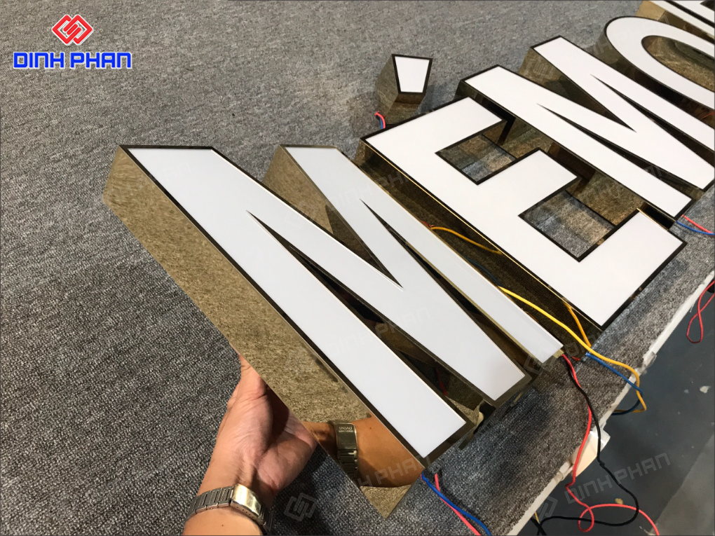 Chữ inox sơn tĩnh điện