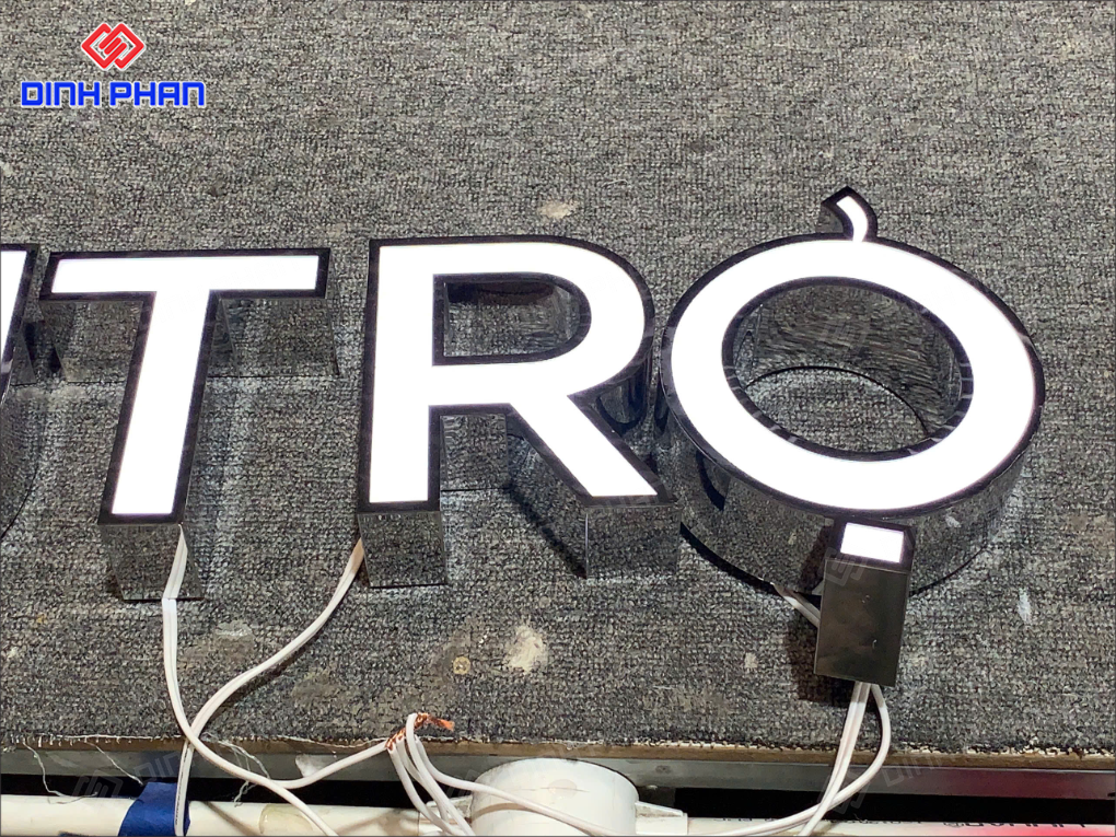 Chữ inox sơn tĩnh điện