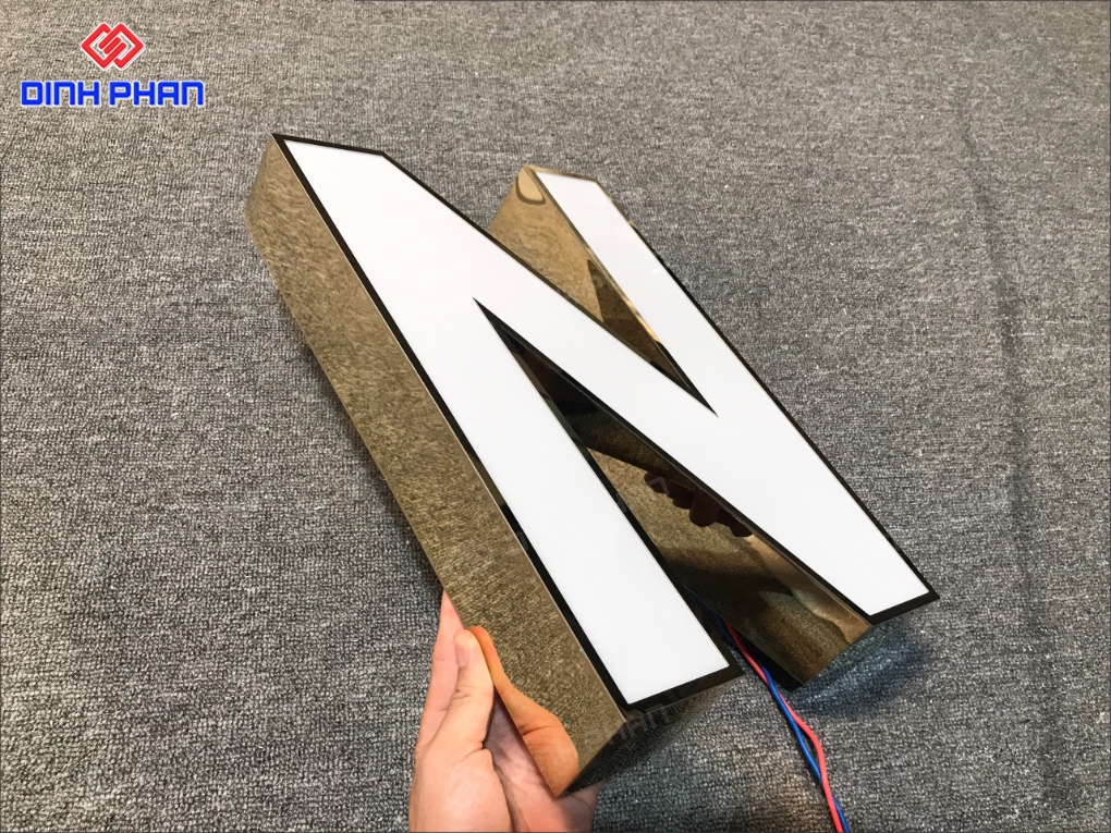 Chữ inox sơn tĩnh điện