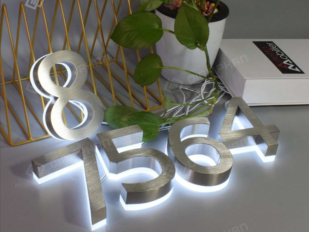 Chữ inox trắng mờ