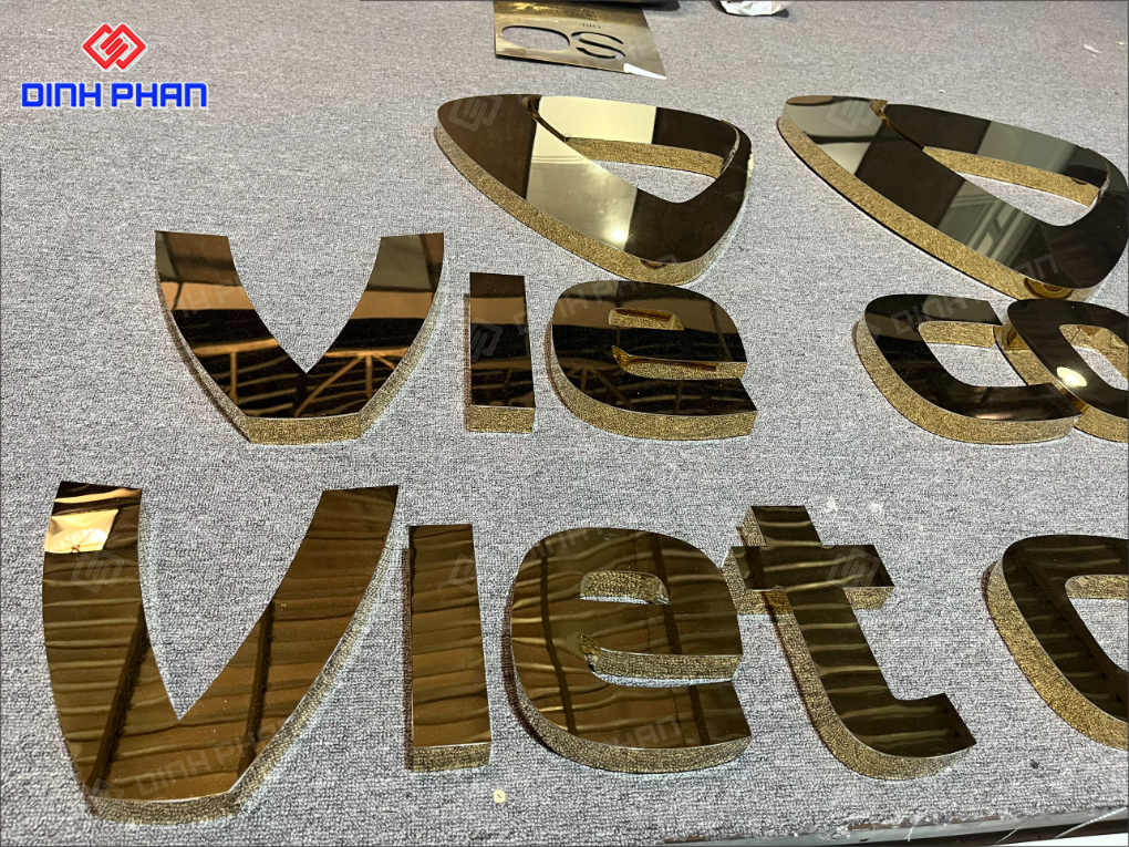 Chữ inox vàng