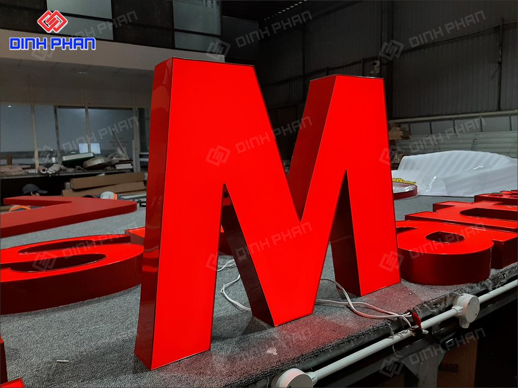 Chữ mica chân alu