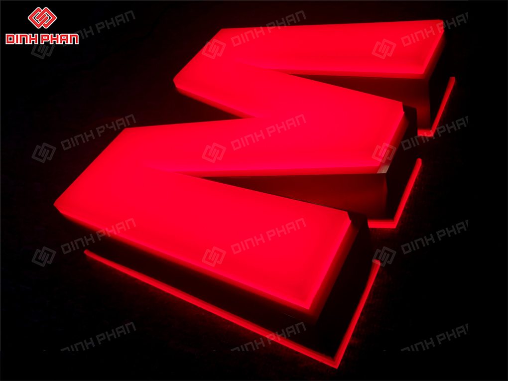 Chữ mica nguyên khối