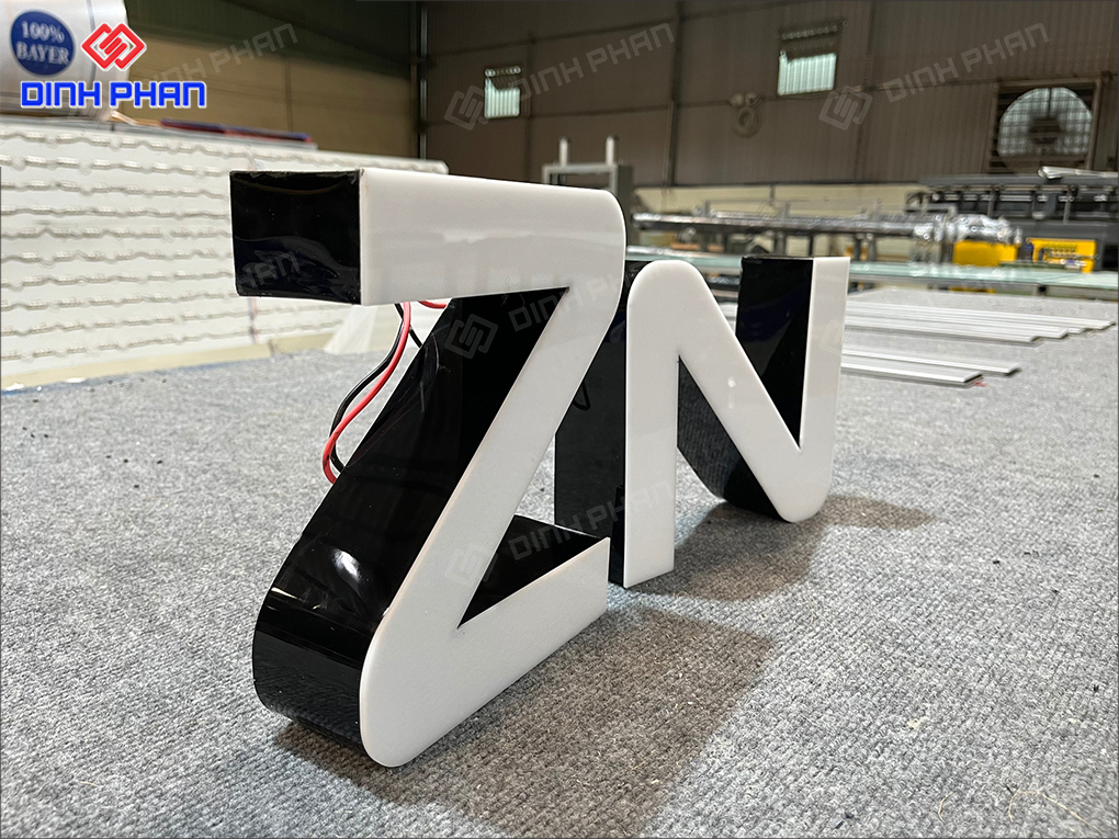 Chữ nhôm không gờ