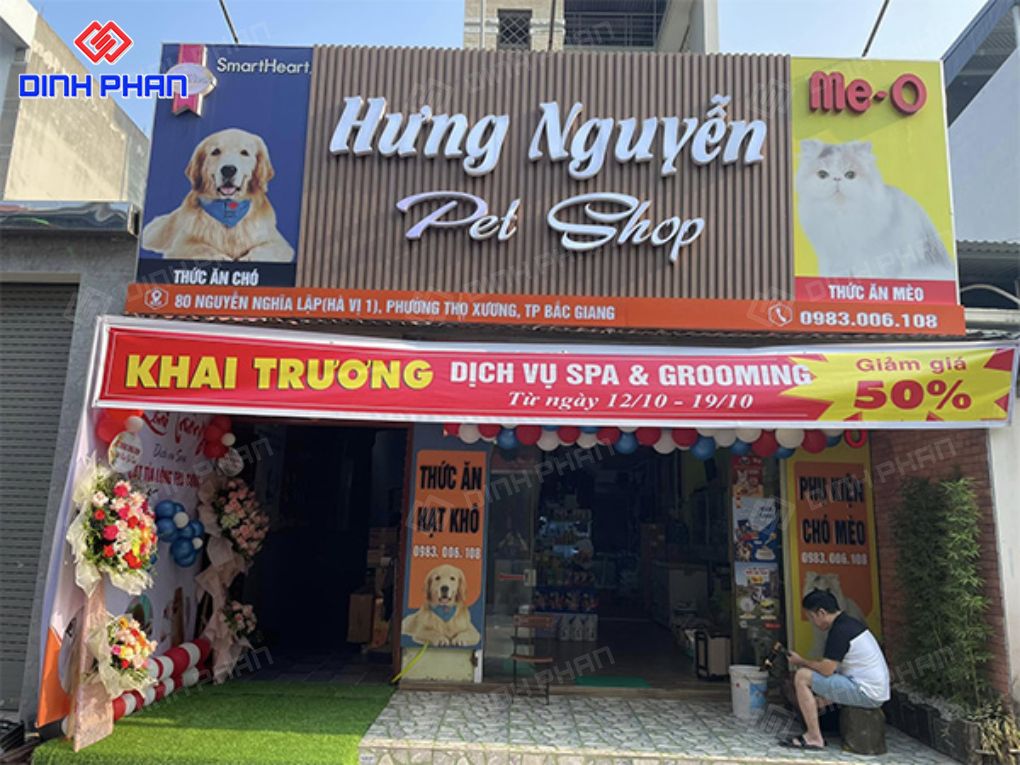 Bảng hiệu pet shop