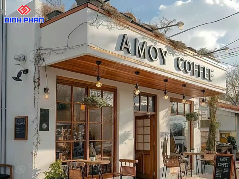 Làm bảng hiệu cafe
