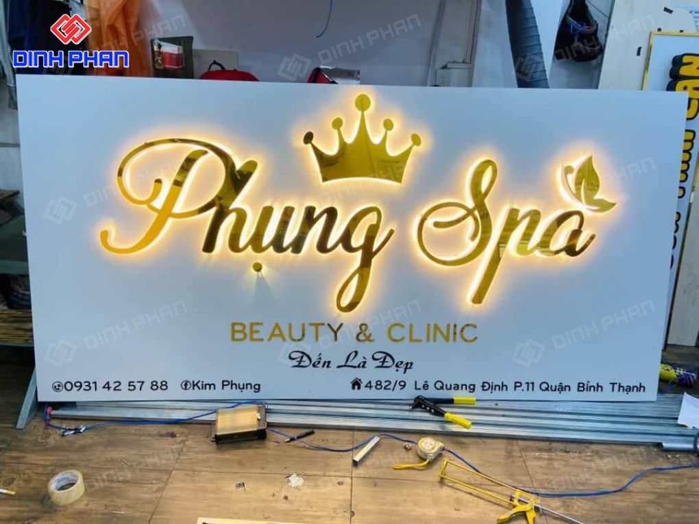 Làm bảng hiệu Spa