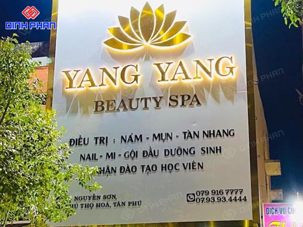 Làm bảng hiệu Spa