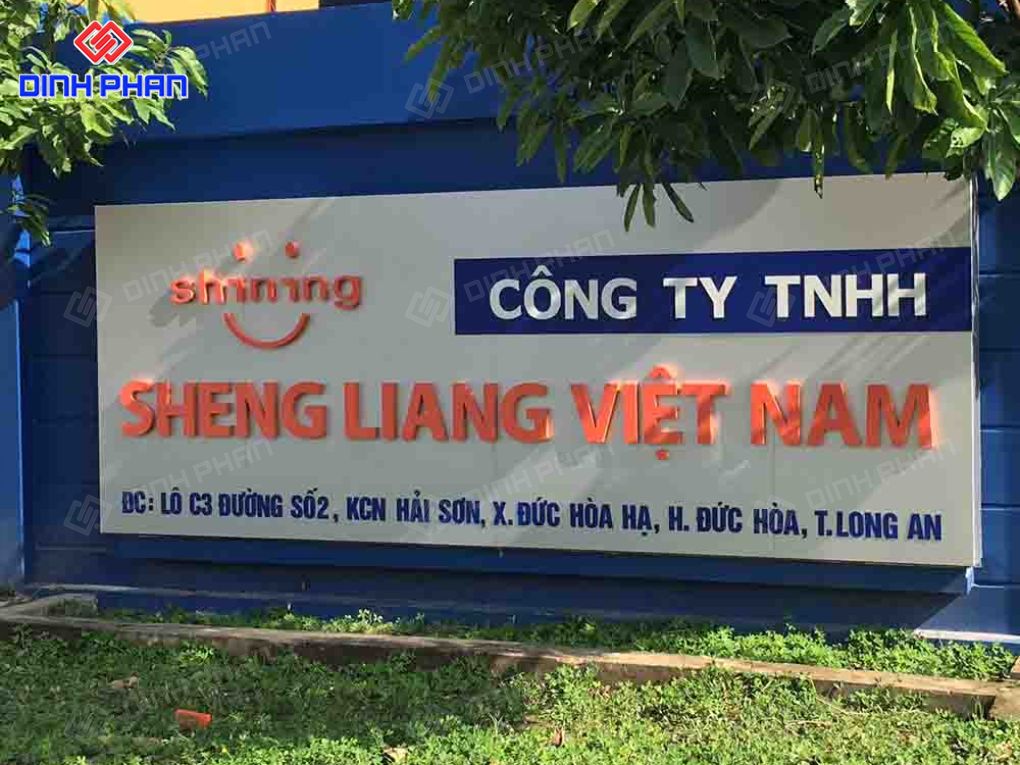 Thi công bảng hiệu công ty BMT