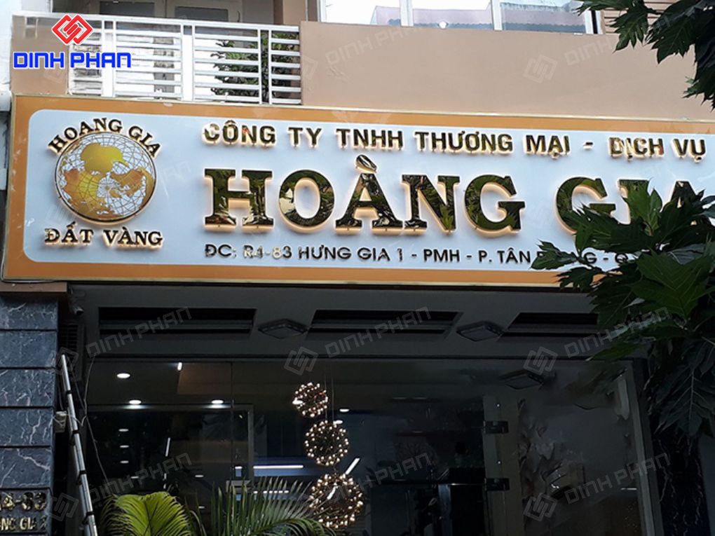 Thi công bảng hiệu công ty BMT