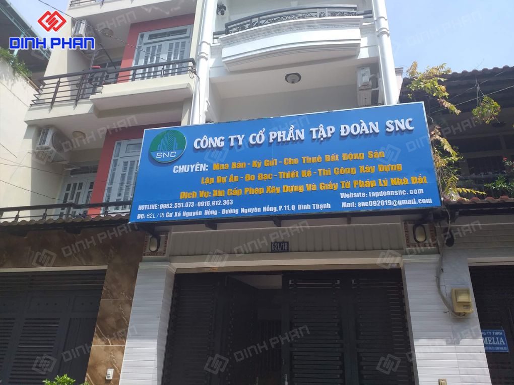 Thi công bảng hiệu công ty BMT