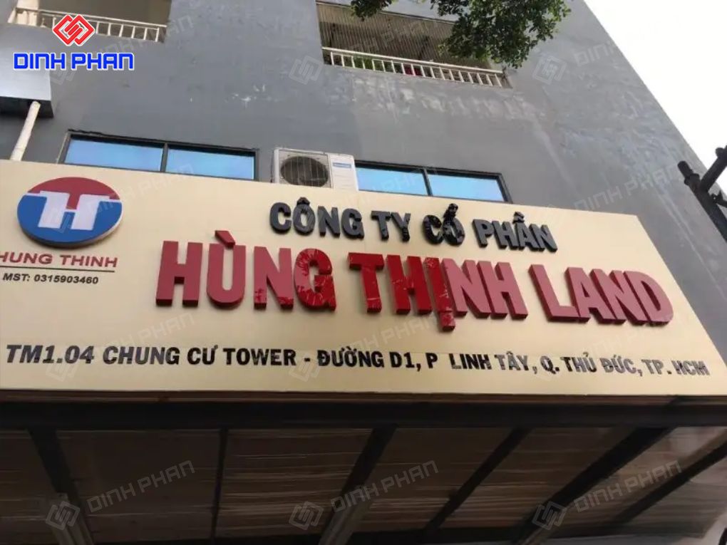 Thi công bảng hiệu công ty BMT