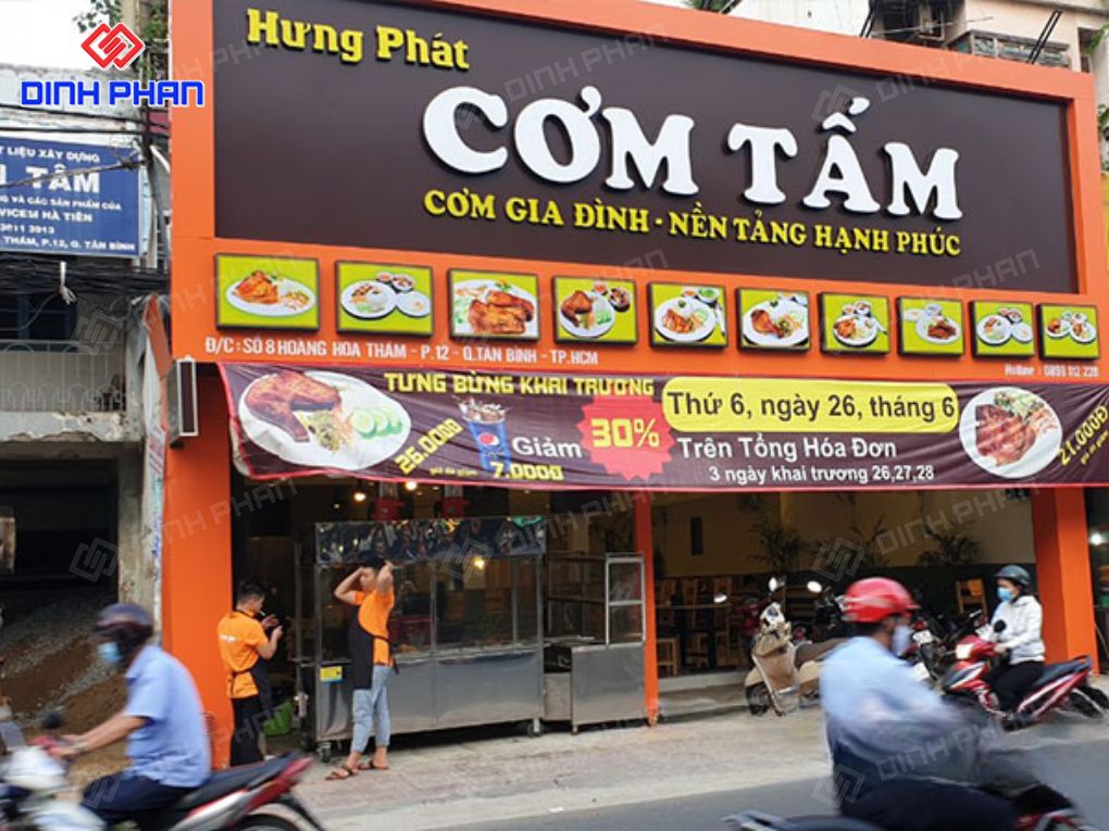 Làm bảng hiệu quán ăn