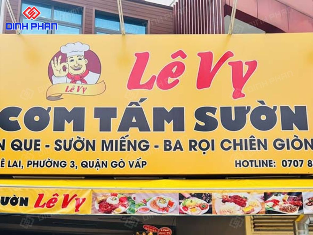 Làm bảng hiệu quán ăn