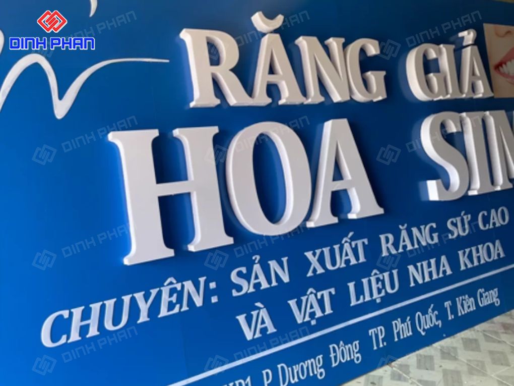 Báo giá biển alu chữ nổi