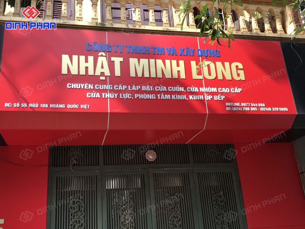 Báo giá biển alu chữ nổi