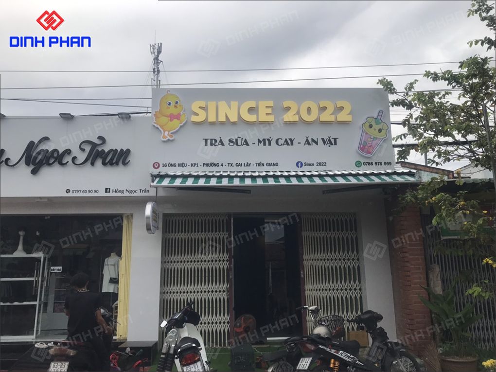 Cách dán chữ biển quảng cáo