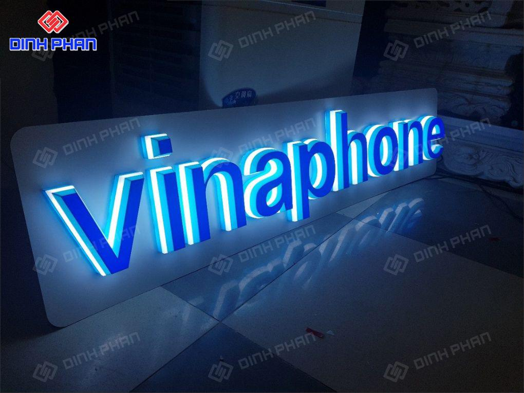 Chữ nổi mica đèn LED