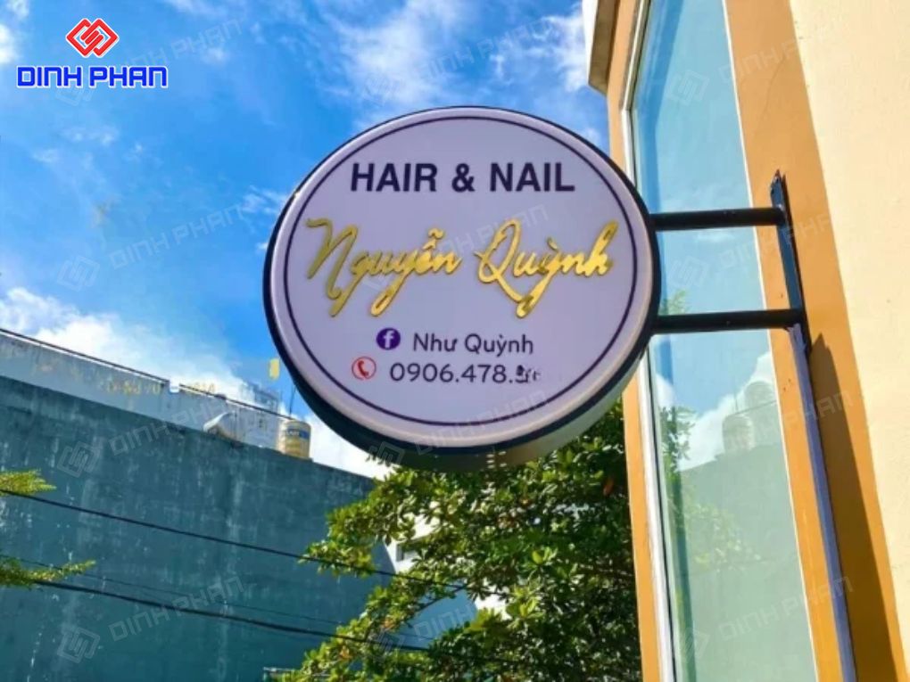 Làm bảng hiệu hộp đèn mica