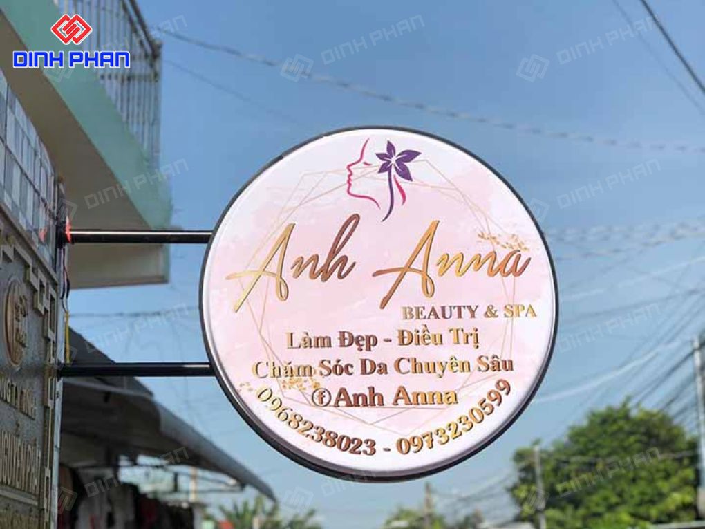 Làm bảng hiệu hộp đèn mica