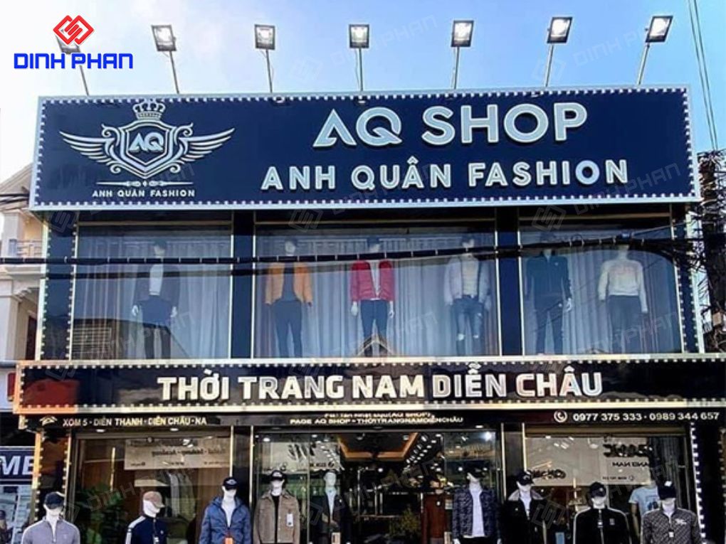 Làm bảng hiệu shop quần áo