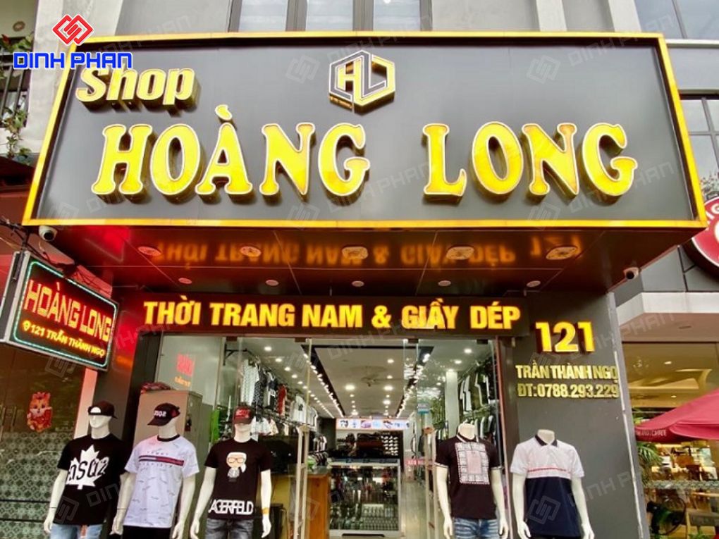 Làm bảng hiệu shop quần áo