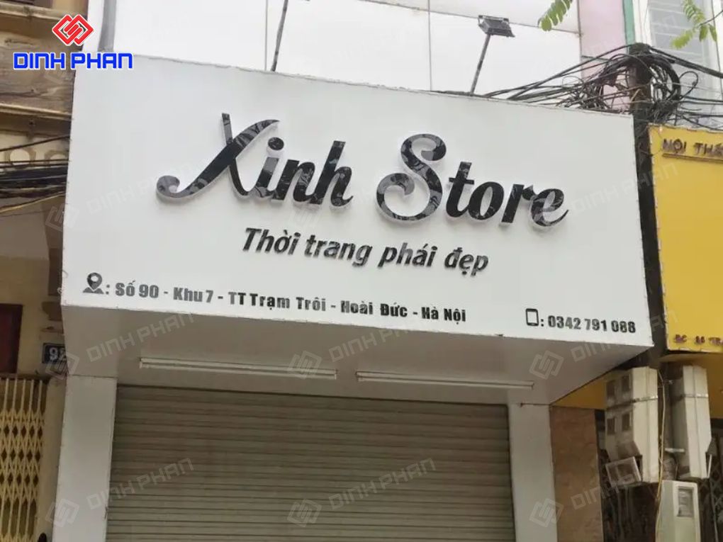 Làm bảng hiệu shop thời trang
