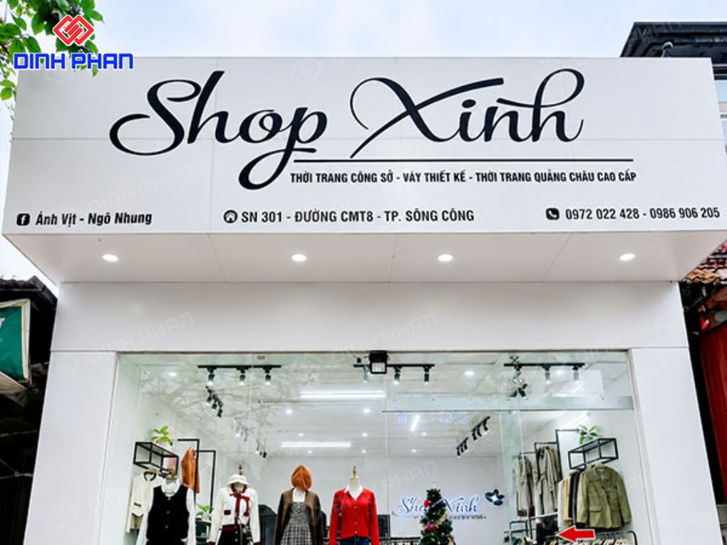 Làm bảng hiệu shop thời trang