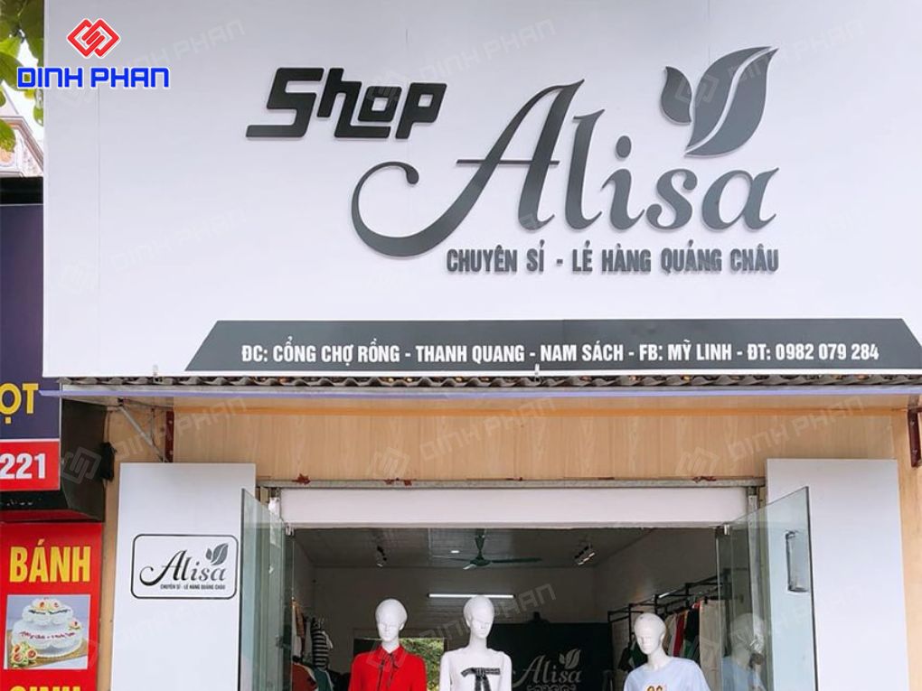 Làm bảng hiệu shop thời trang