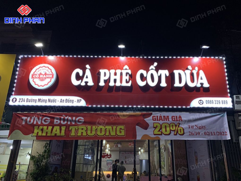 Mẫu bảng hiệu cafe