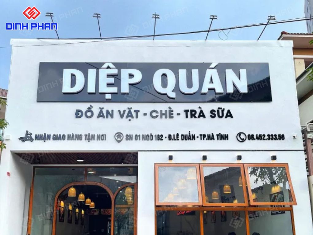 Mẫu bảng hiệu trà sữa