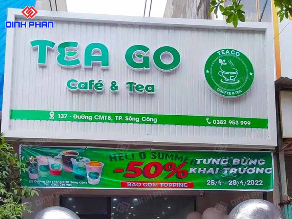 Mẫu bảng hiệu trà sữa